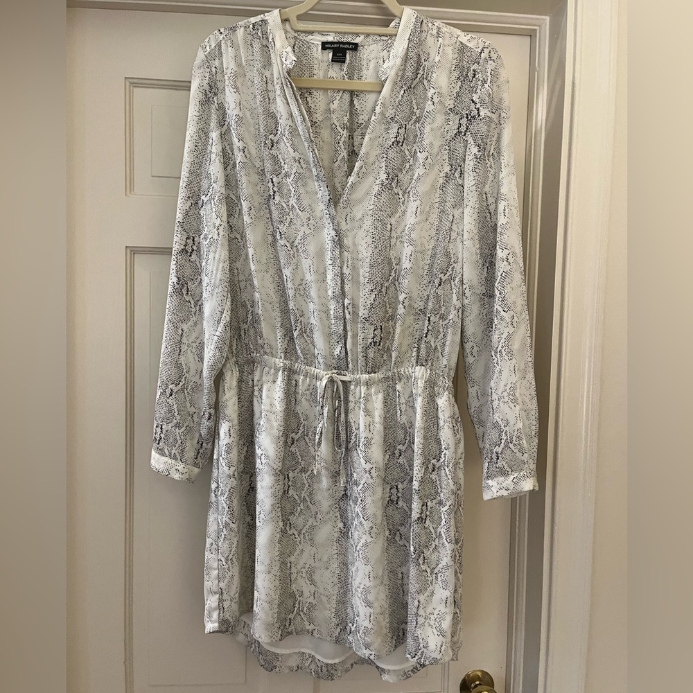 Hilary Radley Snakeskin Dress